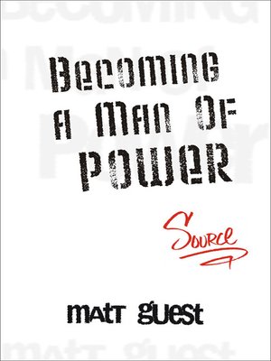 cover image of Becoming a Man of Power